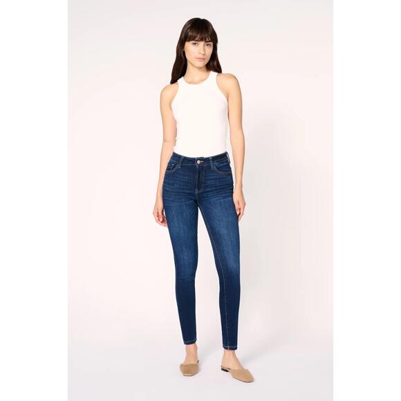 Warp+Weft Women's JFK New York City Dark Wash High Waisted‎ Skinny Jeans 4/27 - Picture 1 of 9